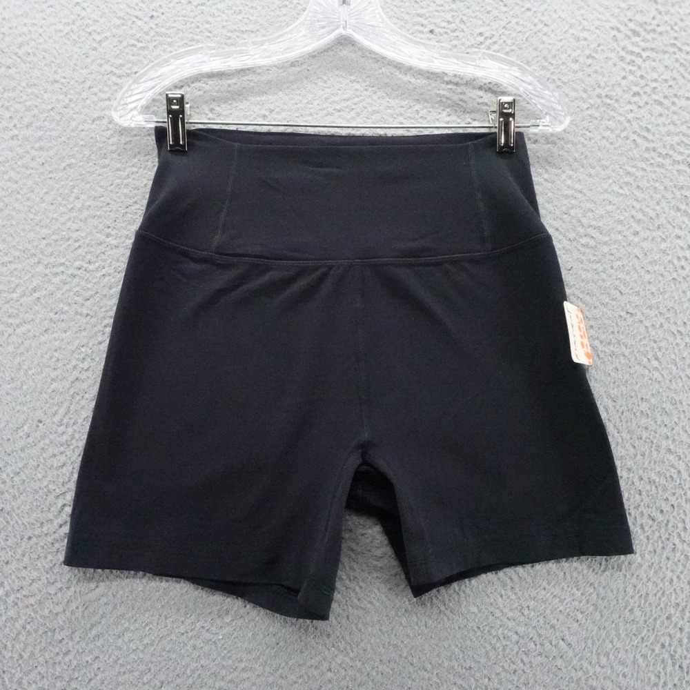Free Movement Womens Black High Waist Biker Shorts Size Large NEW‎